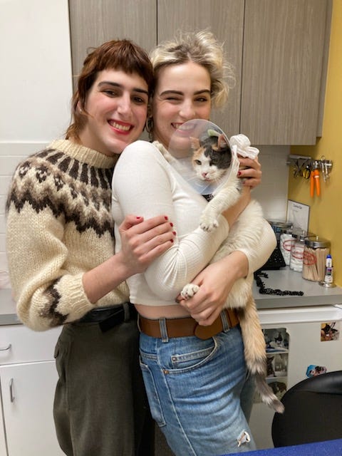 Drew, Ella & Jackie at All Creatures Veterinary Hospital