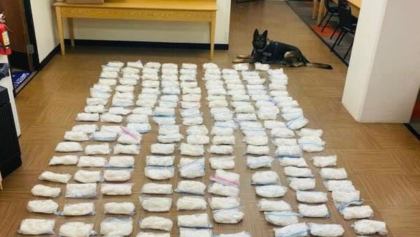 California Highway Patrol officer finds 200 pounds of meth during traffic stop