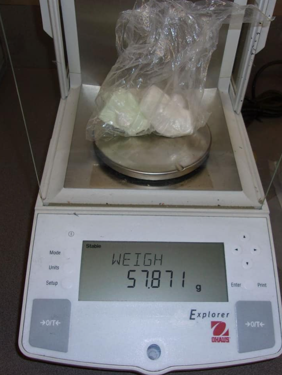 drugs on scale