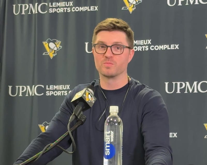 Kyle Dubas at news conference