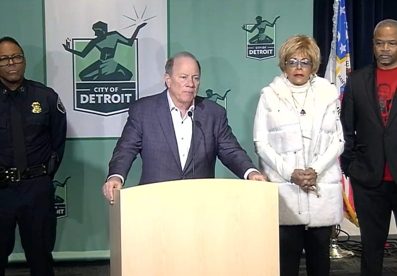 Detroit Mayor Mike Duggan speaks at press conference