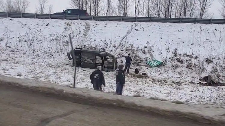 Drunk driver imitates "Dukes of Hazzard" jump over highway bridge, crashes car in western Michigan: police [VIDEO]