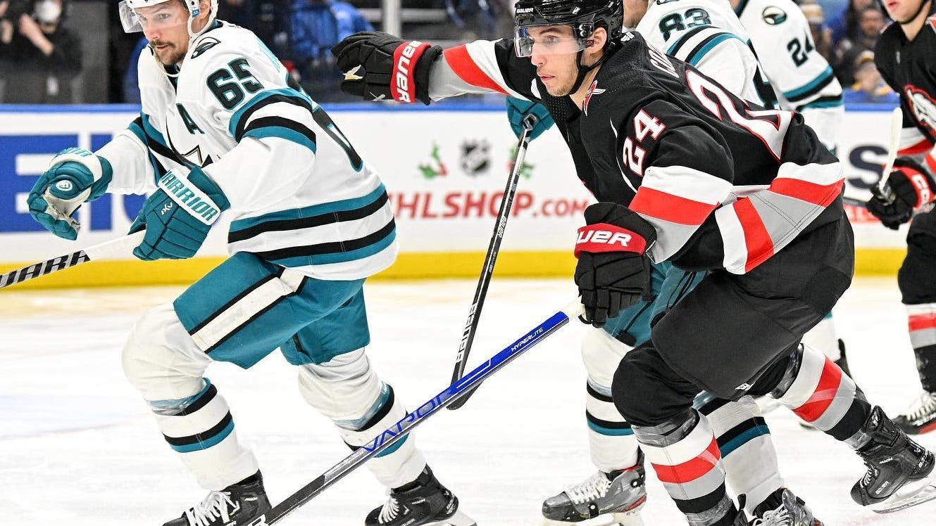 Dylan Cozens named NHL's 'Second Star of the Week'