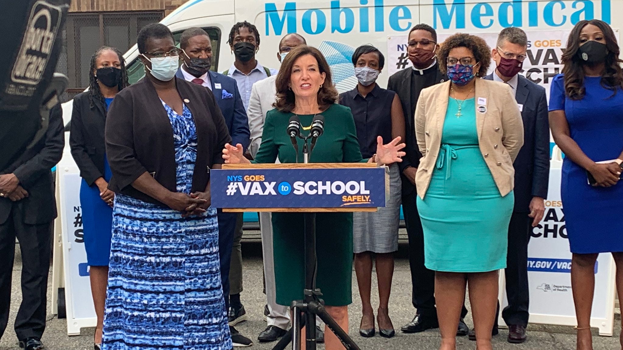 Hochul announces 120 new pop-up vaccine sites as part of #VaxtoSchool campaign