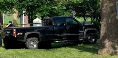 Suspect's stolen vehicle
