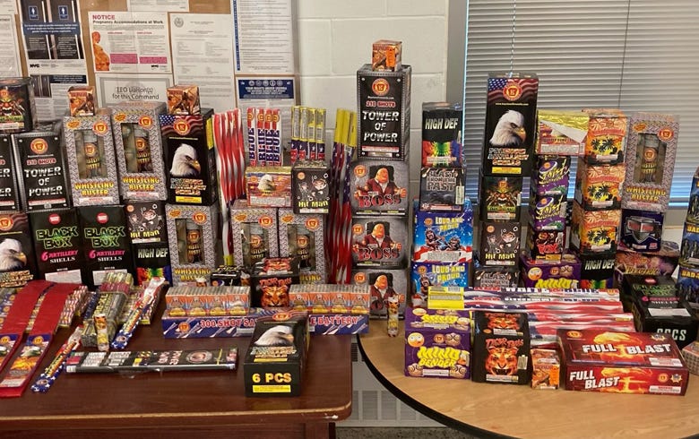Illegal fireworks