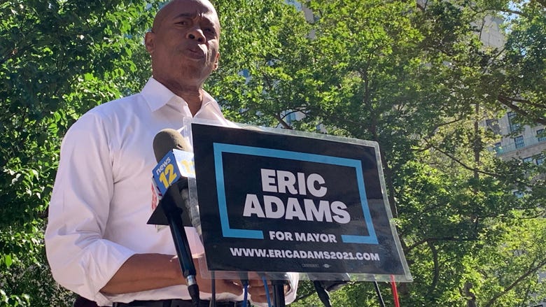 Eric Adams wins Democratic primary in New York City's mayoral race, AP projects