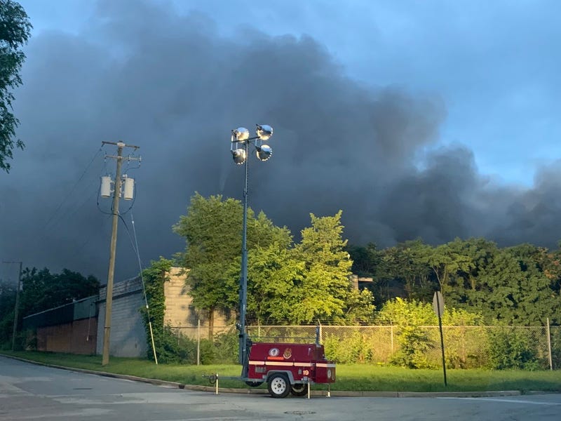 Smoke continues to billow from an industrial facility fire in Morris, about 60 miles southwest of Chicago. The fire has been going on since Tuesday morning and has kept more than 4,000 residents out of their homes.