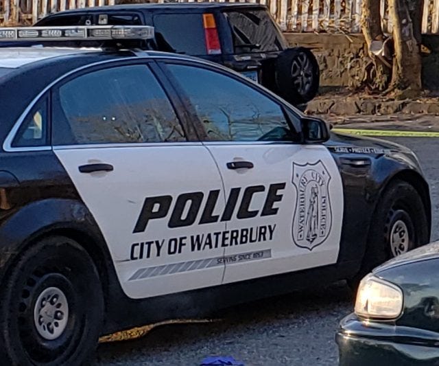 A Waterbury police cruiser.