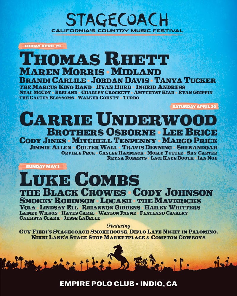 Stagecoach festival poster