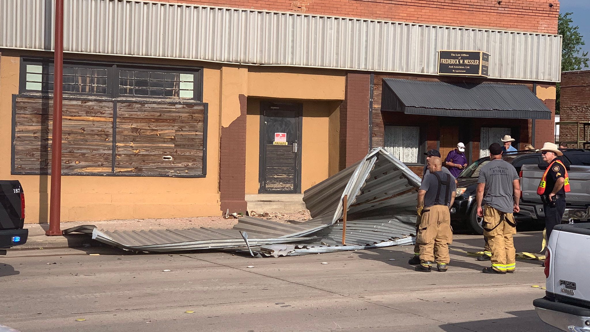 Storm causes roof damage in Fort Worth's Stockyards