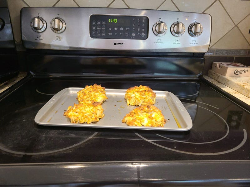 Ken's finished Crab Cakes