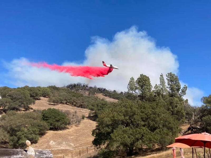 Crews are battling a 40 acre vegetation fire in Sonoma County.