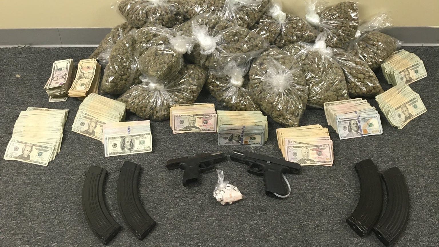 Macomb County task force seizes marijuana, fentanyl and cash in massive drug bust