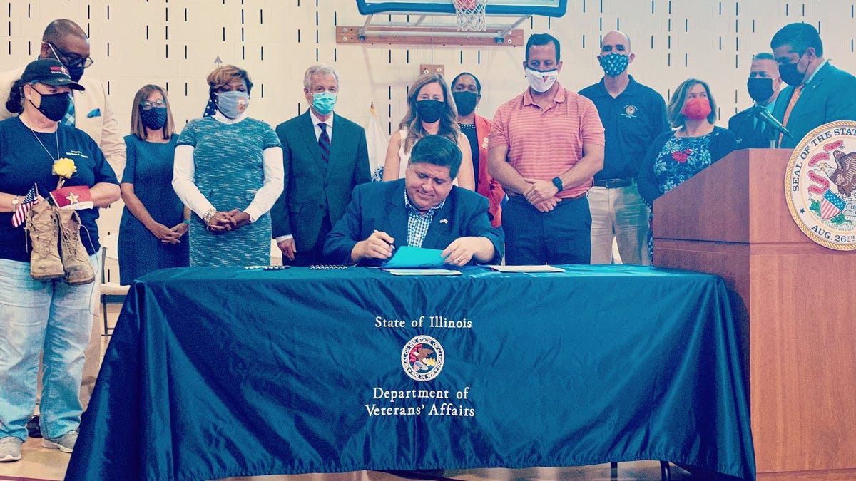 Governor Pritzker signs new legislation aimed at veterans