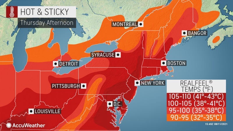 altas tempraturas en nueva york