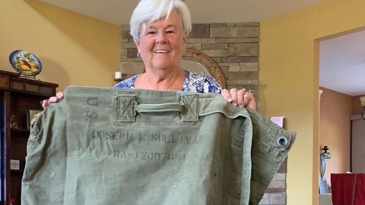 'I'm still crying': LI woman reunited with father's Army duffel bag, 71 years after his death
