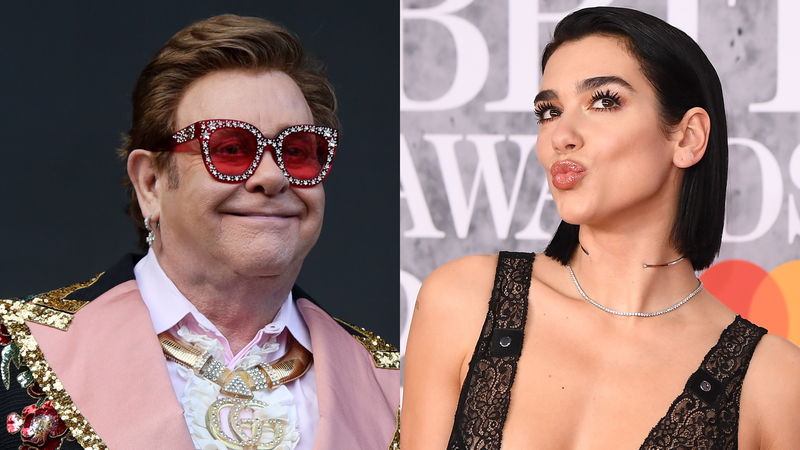 Elton John and Dua Lipa