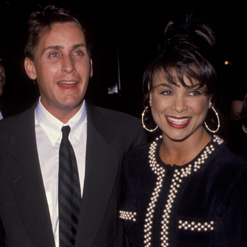 Paula Abdul and Emilio Estevez