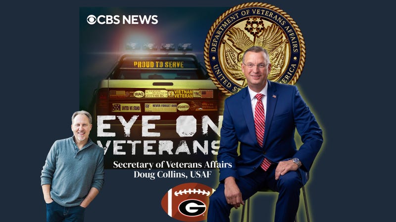 Eye on Veterans Podcast logo interview with VA Secretary Doug Collins
