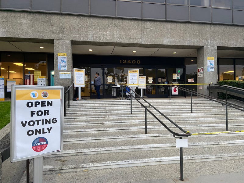 Polls are open for the Sept. 14 gubernatorial recall election. California voters cast their ballots and dropped them at Los Angeles County Registrar-Recorder's office in Norwalk ahead of the 8 p.m. Tuesday deadline. 