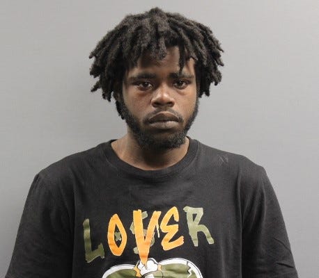 Elijah Thompson, 22, of Belleville is accused of firing shots at Fairview Heights Police on May 17, 2025