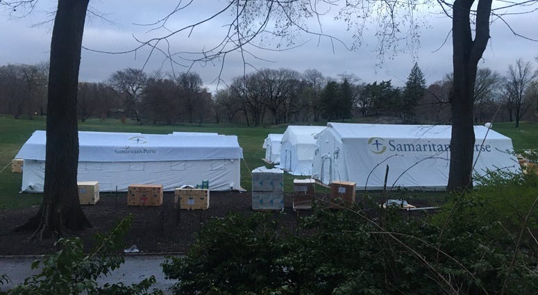 Central Park field hospital