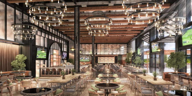 A rendering of Ryan Field's East Club.