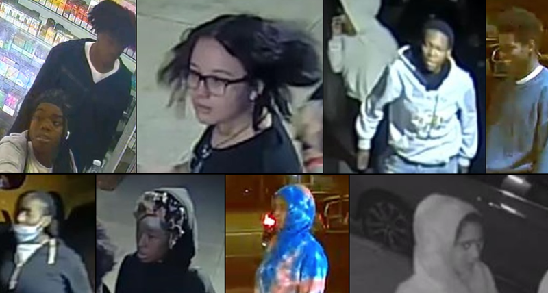 Ten of the 12 suspects police are searching for in the robbery in the East Village on the morning of Sept. 17