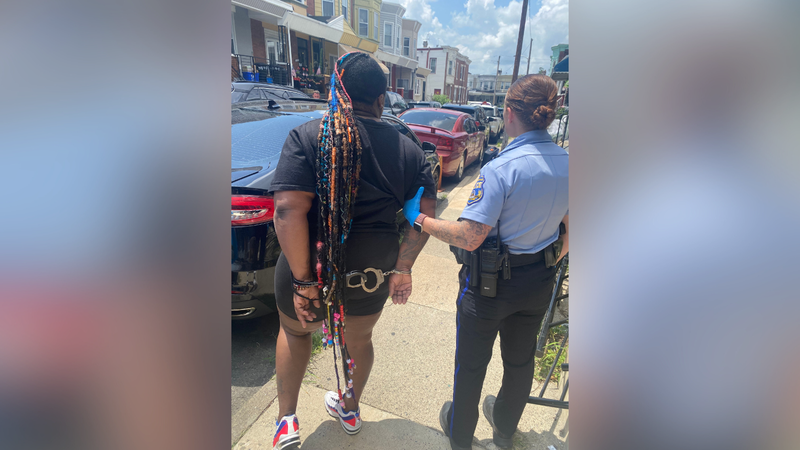 Ebony Gee was arrested by U.S. marshals in West Philadelphia on July 14, 2025.