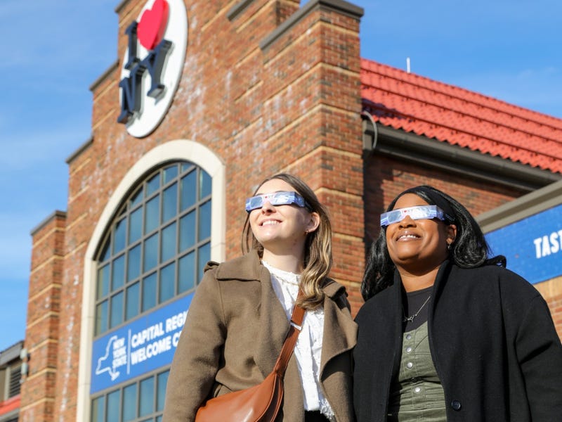 A solar eclipse will be visible from New York State on the afternoon of Monday, April 8.