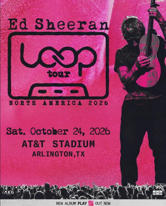Ed Sheeran Loop Tour October 24 2026 AT&T Stadium