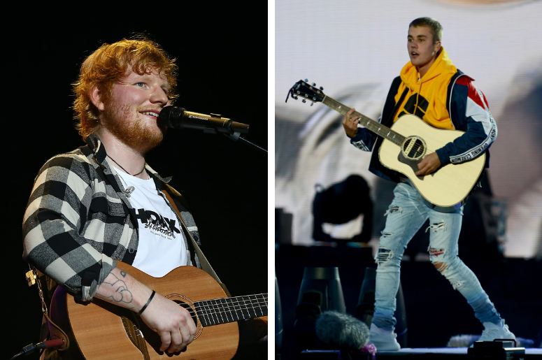 Justin Bieber and Ed Sheeran Are Working on Something Secret