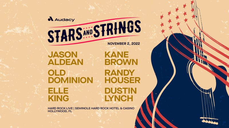Audacy Stars and Strings Featuring Jason Aldean, Kane Brown, Old Dominion, Randy Houser, Elle King, and Dustin Lynch
