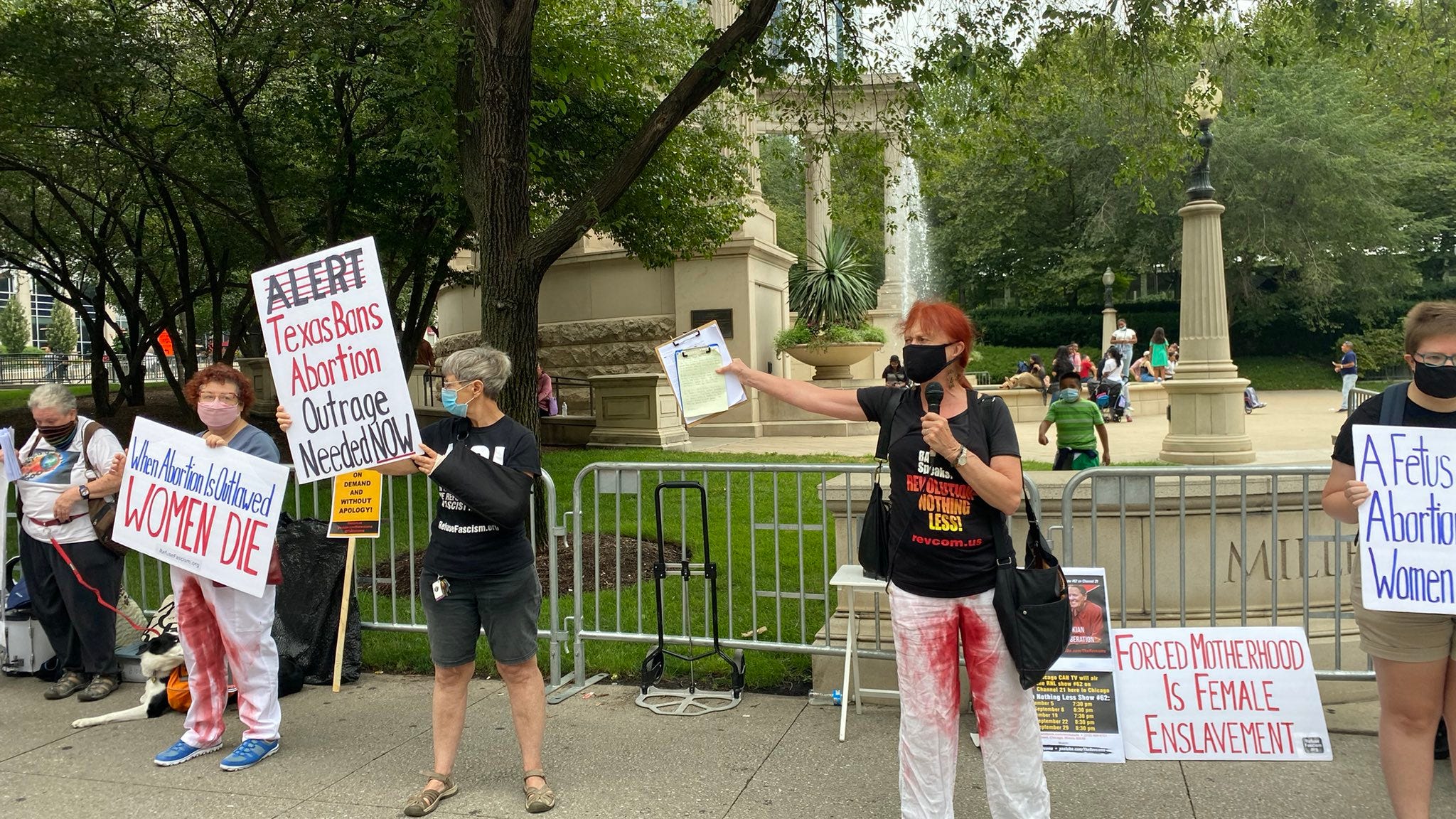 Chicago pro-choice activists, standing with 'sisters in Texas,' protest that state’s new abortion law