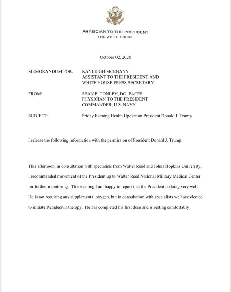 Trump letter