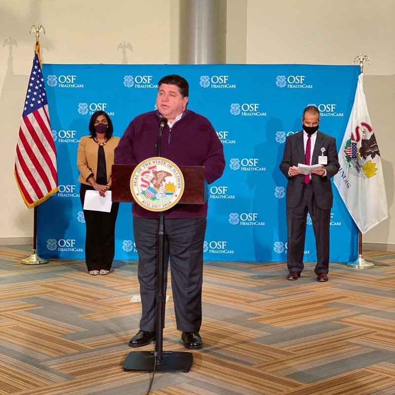 Governor Pritzker expressed frustration with some of the rhetoric he’s faced because of his COVID-19 related orders.
