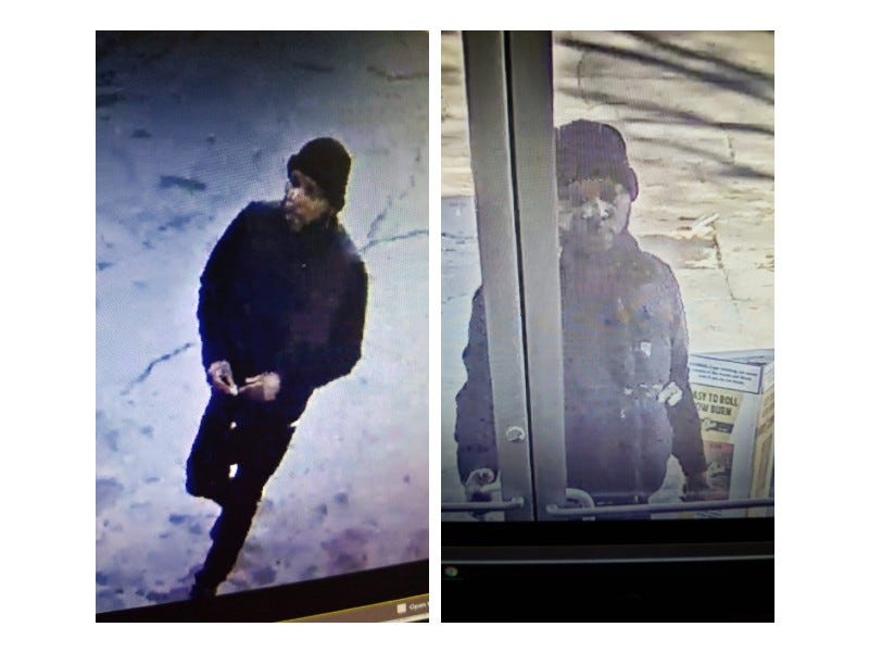 Carjacking suspect on surveillance camera