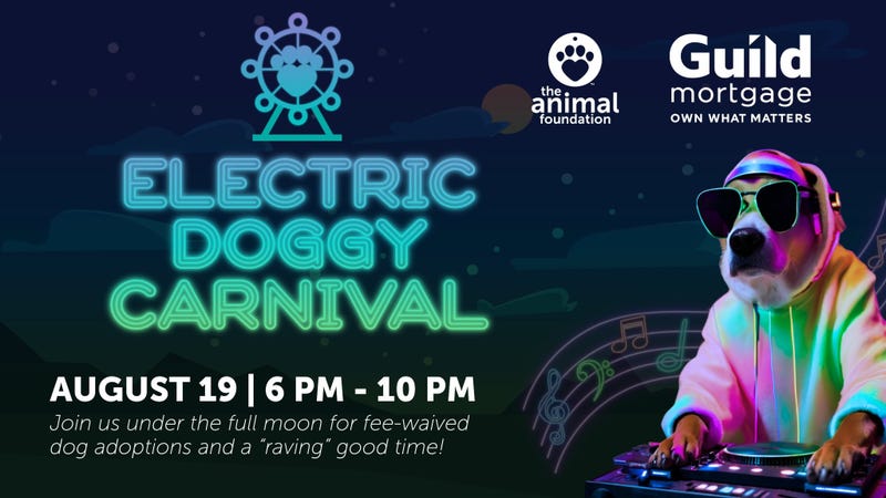 Advertisement for the Animal Foundation's "Electric Doggy Carnival"