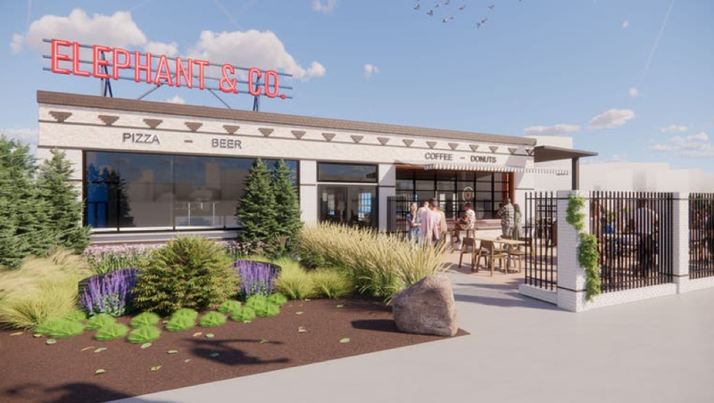 Rendering of Elephant and Co. in Midtown Detroit