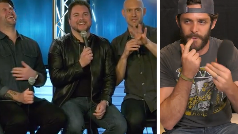 ACM Awards: Eli Young Band Dares Thomas Rhett to Take Some Gross Advice From His Kids