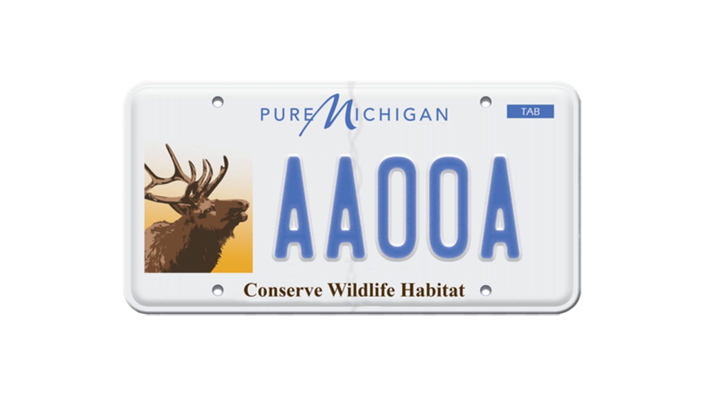 Michigan's popular elk license plate going away after New Year – here's the replacement