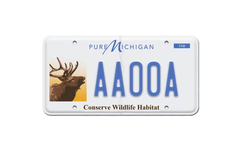 Elk license plate