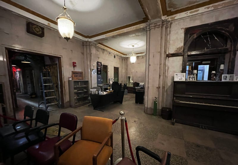 Waiting room inside Eloise Asylum in Westland