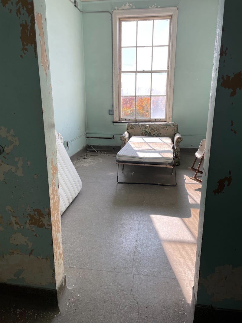 Pullout bed at Eloise Asylum