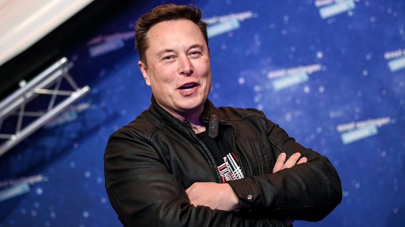  SpaceX owner and Tesla CEO Elon Musk poses on the red carpet of the Axel Springer Award 2020 on December 01, 2020 in Berlin, Germany.