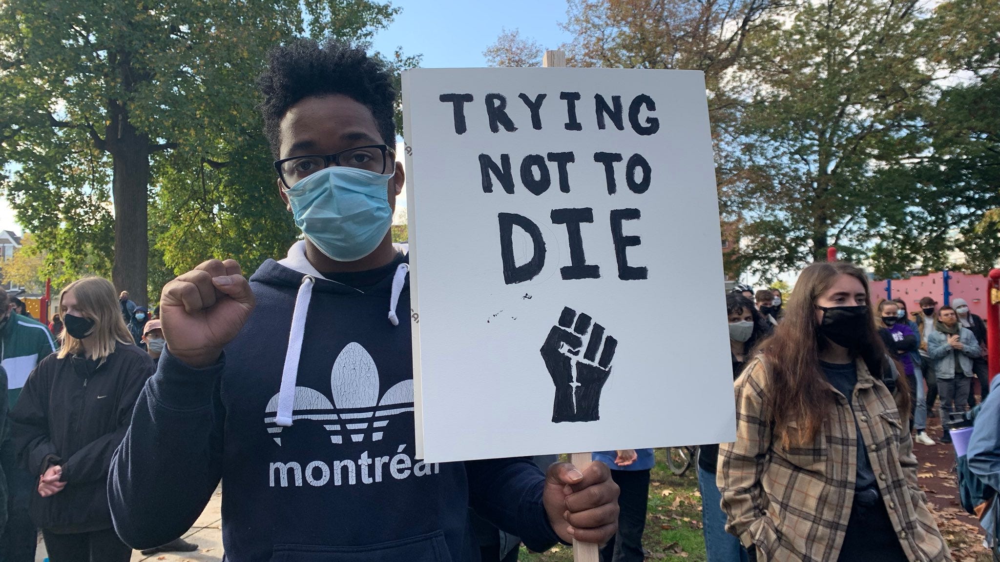 Hundreds march peacefully in West Philly to protest Wallace shooting