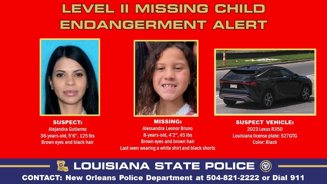 LSP: Mother kidnapped daughter from New Orleans restaurant