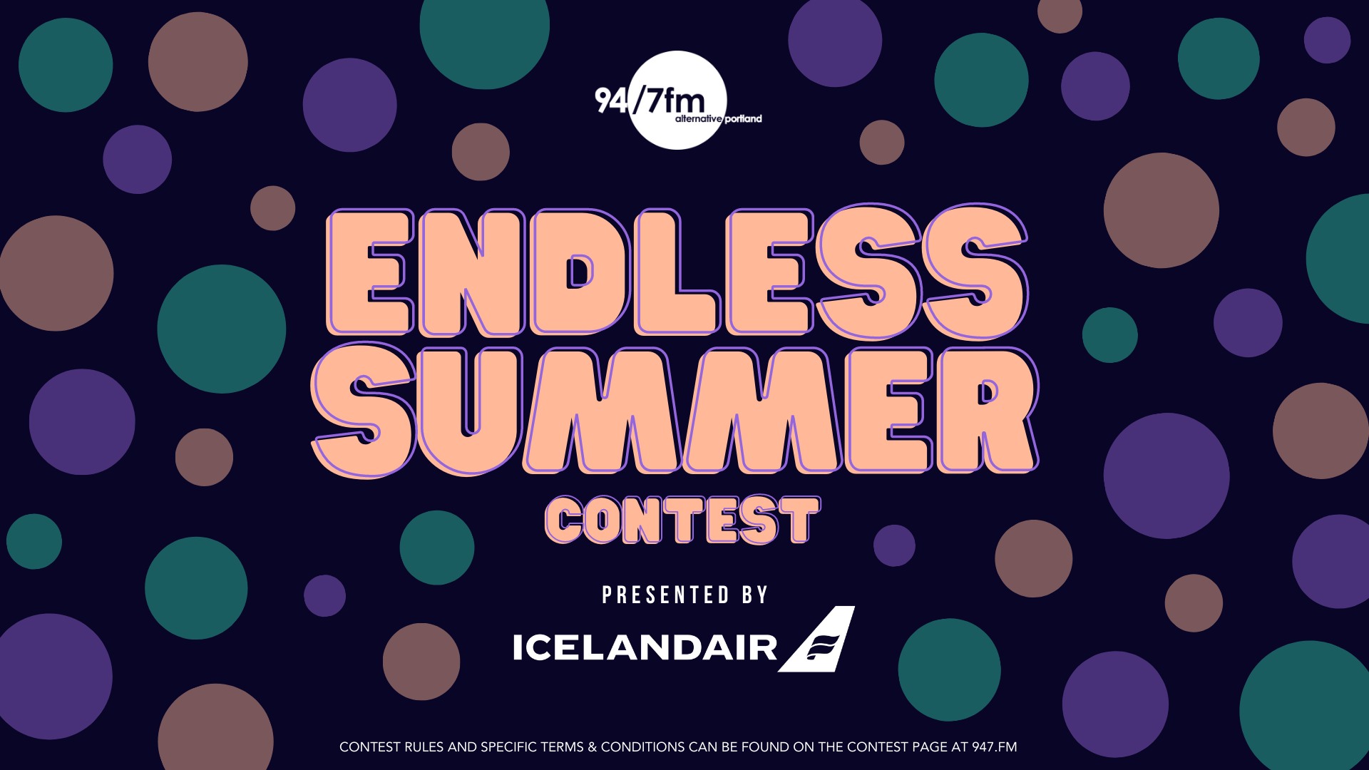 You could win 94/7fm Alternative Portland's Endless Summer!