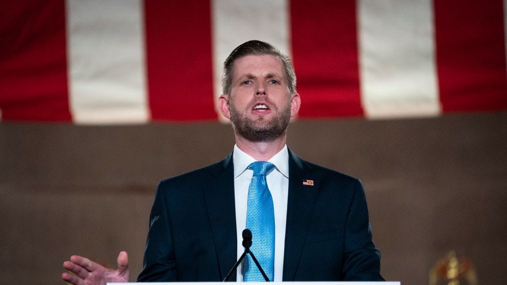 Eric Trump mocks Biden's bike ride and no one is having it